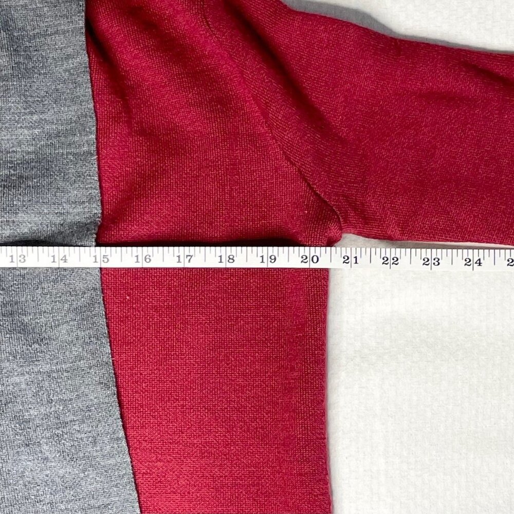 Kenar Red and Gray Open Front Cardigan – Size Small - Picture 8 of 11